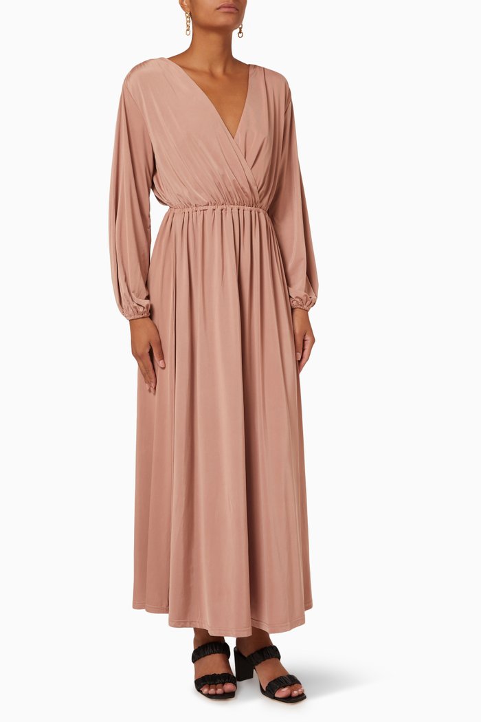 

Providence Dress in Slinky Jersey, Brown