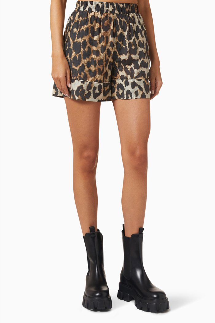 

Leopard Print Shorts, Multicolour