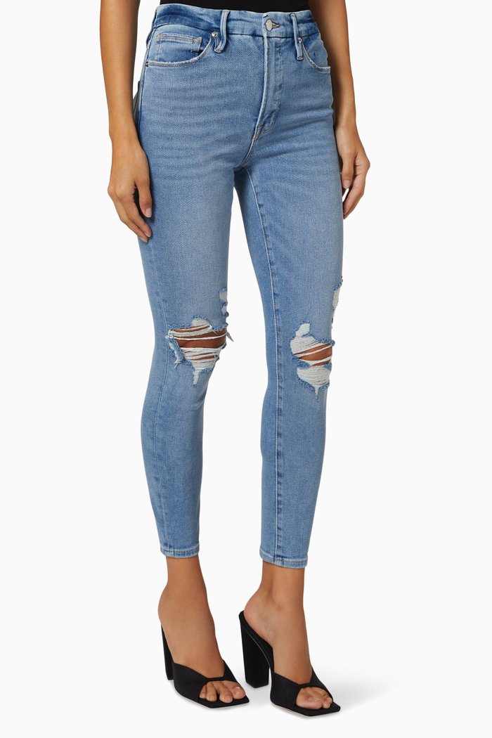 

Good Waist Crop Jeans in Denim, Blue