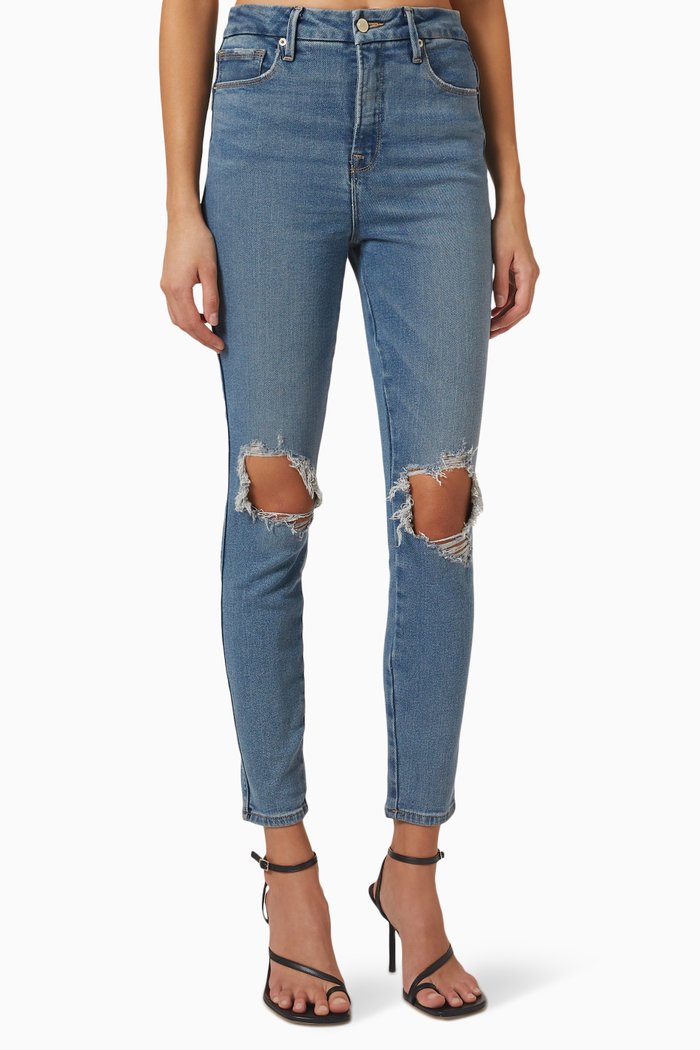 

Good Curve Skinny Crop Hem Jeans, Blue