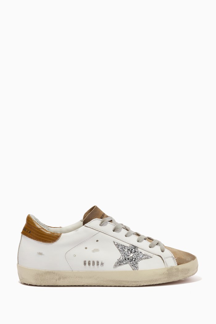 

Super Star Sneakers in Leather, Neutral