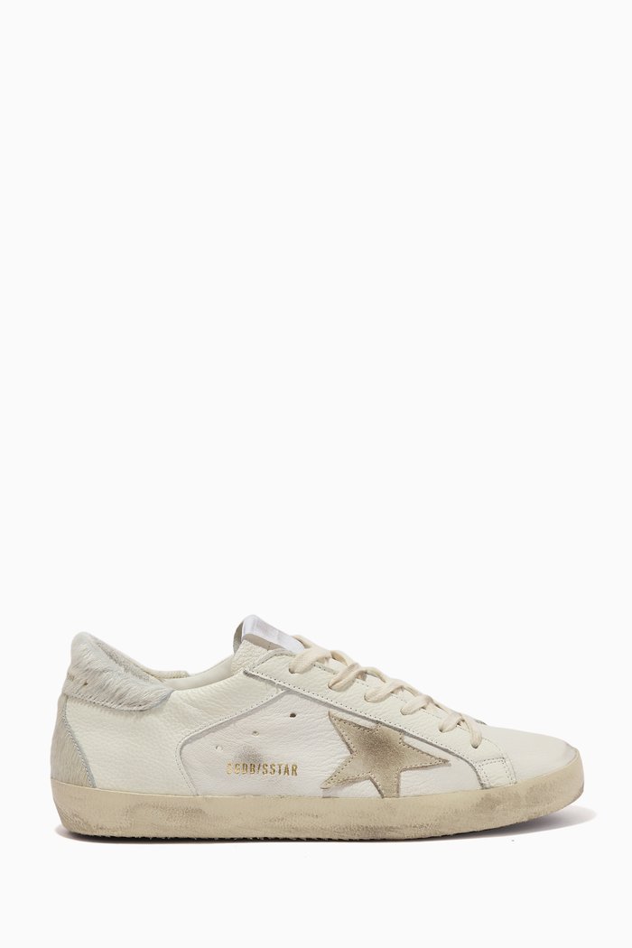 

Super Star Sneakers in Leather, Silver