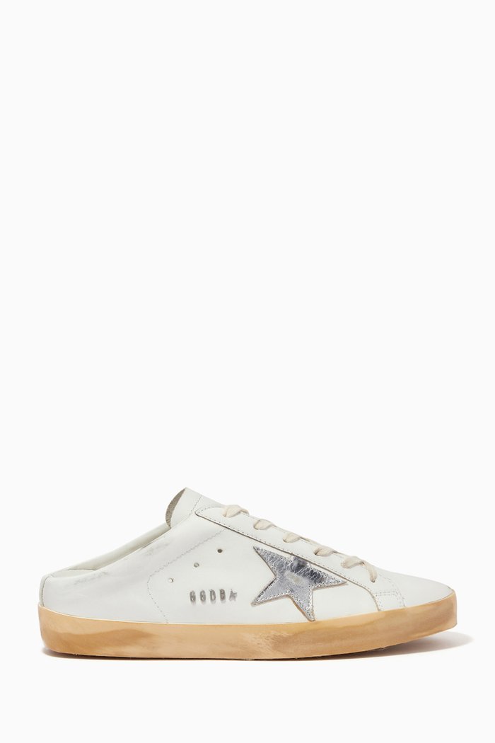 

Super-Star Sabot Slip-on Sneakers in Leather, White