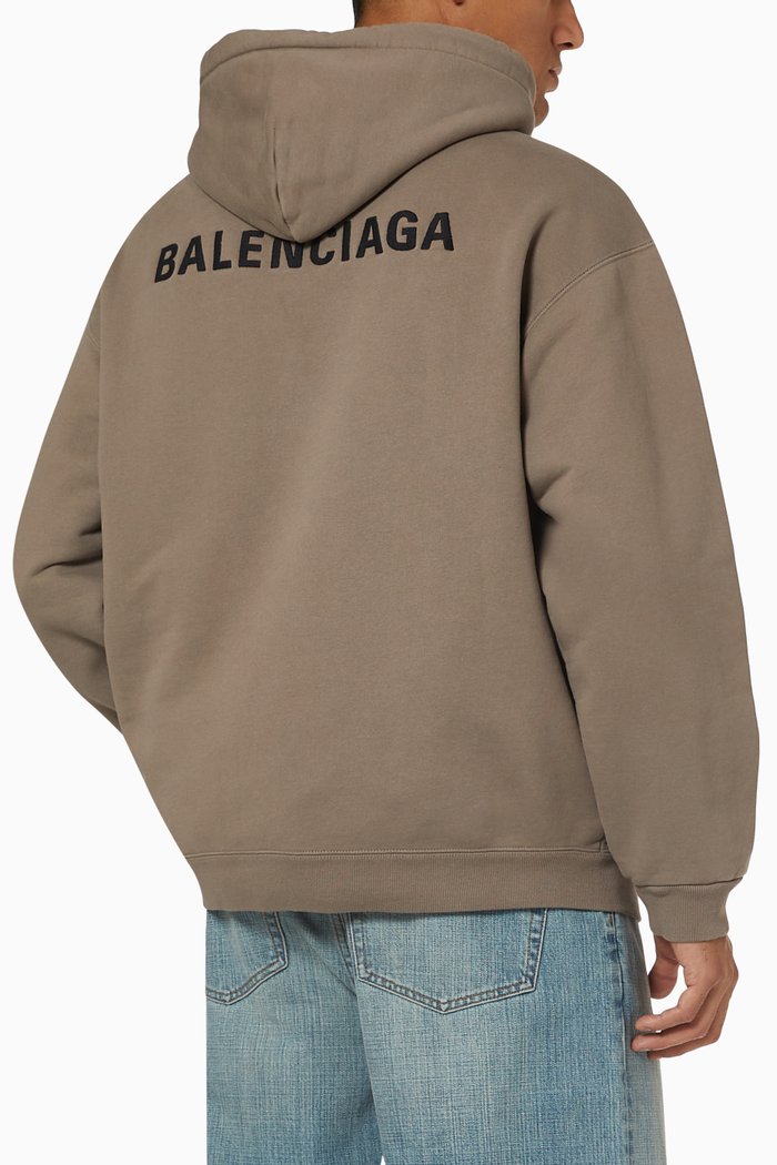 

Regular Fit Hoodie in Fleece, Neutral