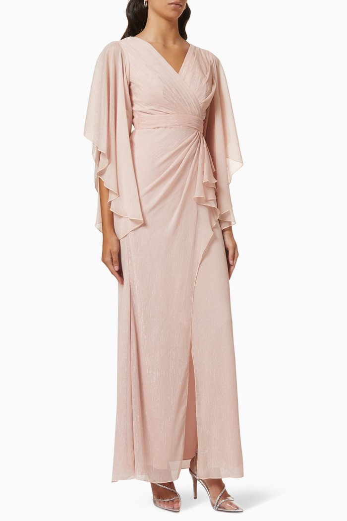 Wrap Maxi Dress, Pink