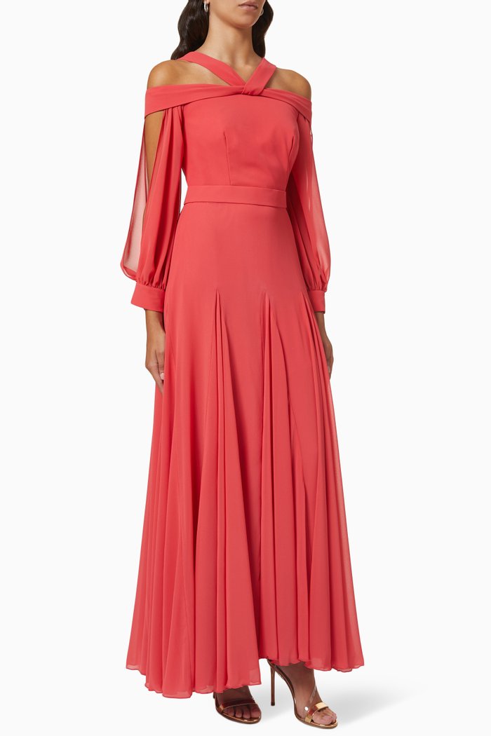 

Cut-out Maxi Dress, Pink