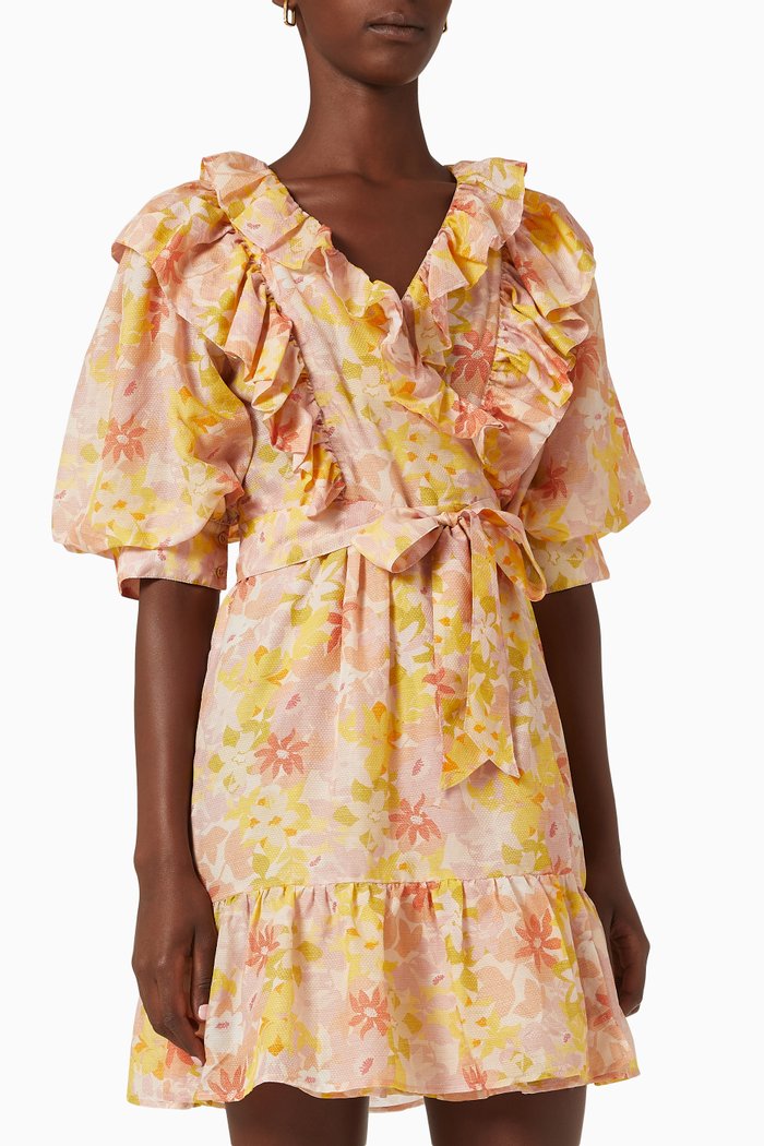 

Maggie Dress in Cotton Dobby, Multicolour