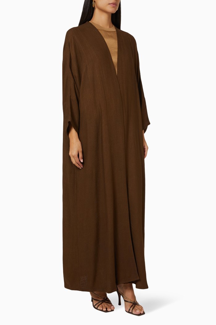 

Long Sleeve Abaya, Brown