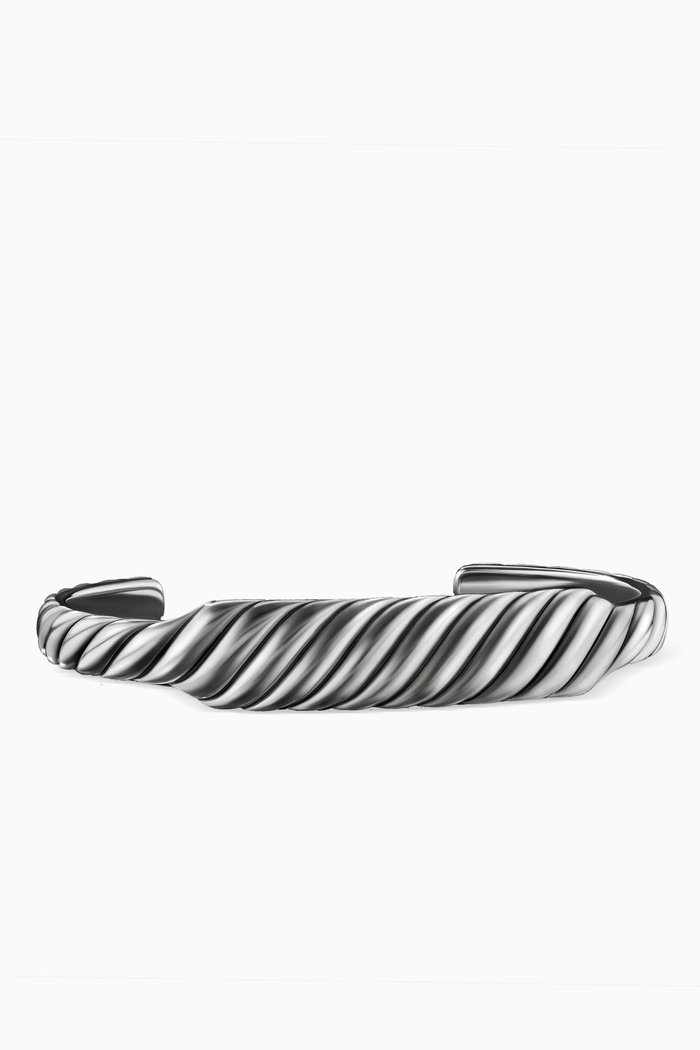

Sculpted Cable Contour Bracelet in Sterling Silver