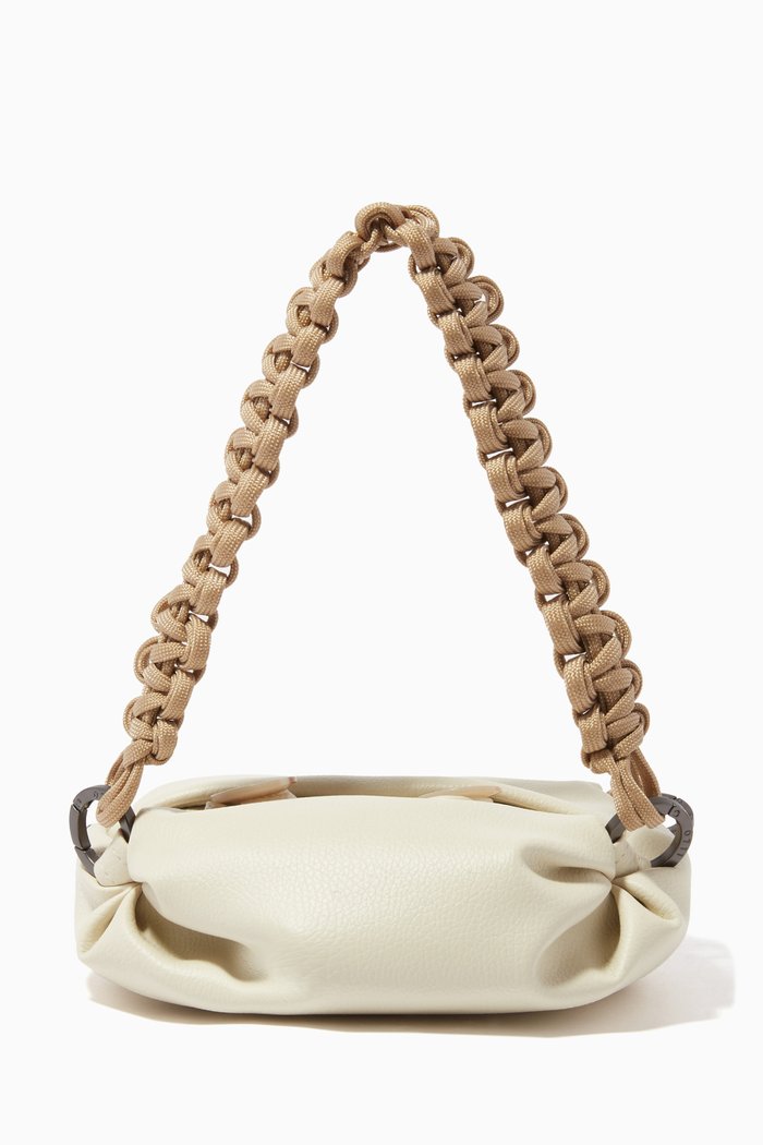 

Nino Tiny Tote Bag in Vegan Leather, Neutral
