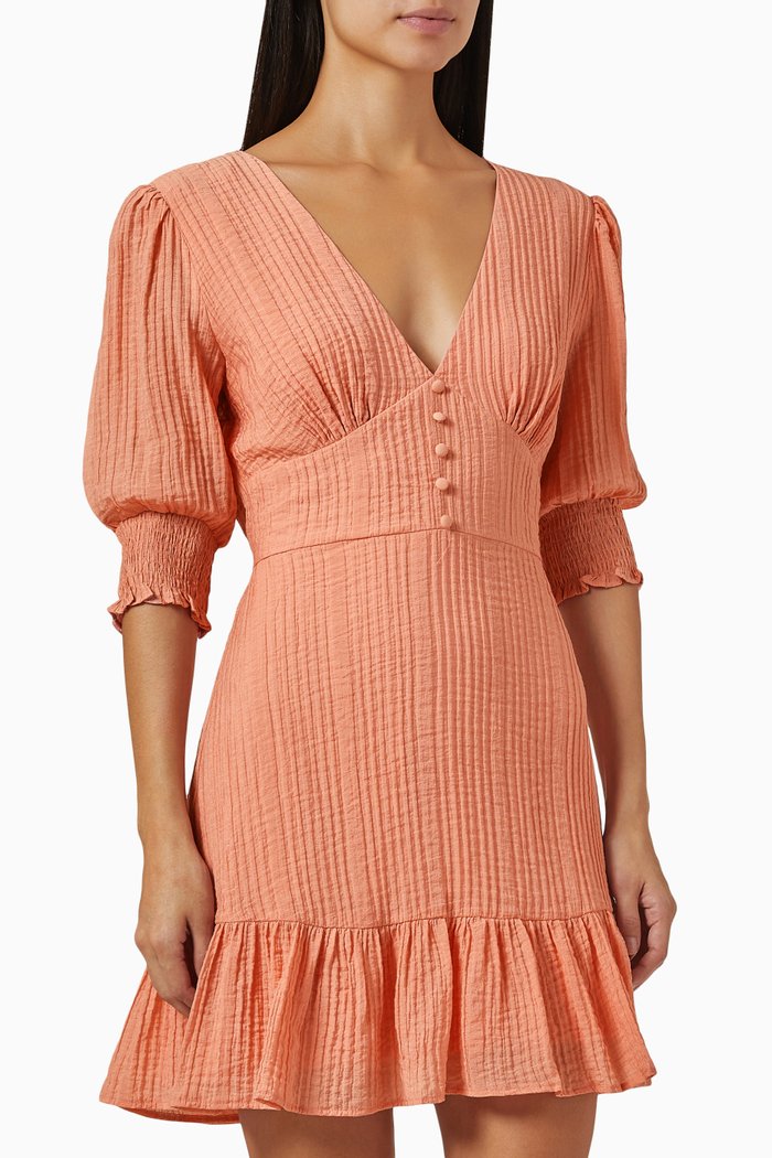 

Vera Mini Dress in Viscose, Red