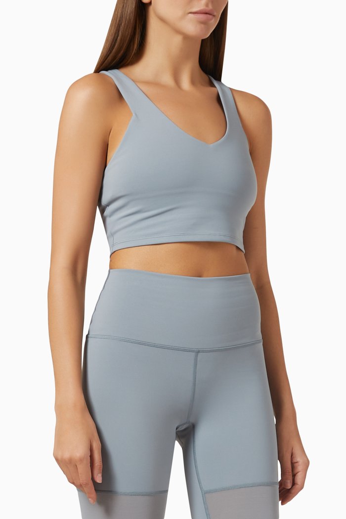 Full Count Sports Bra in Recycled Polyester, Grey