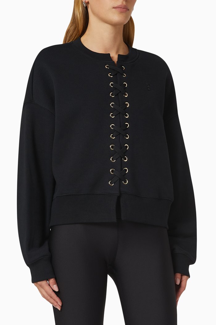

In Play Sweatshirt in Organic Cotton, Black