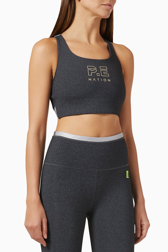

Reaction Sports Bra in Nylon, Grey