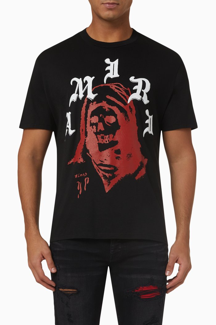 

x Wes Lang Solar Kings T-shirt in Cotton Jersey, Black