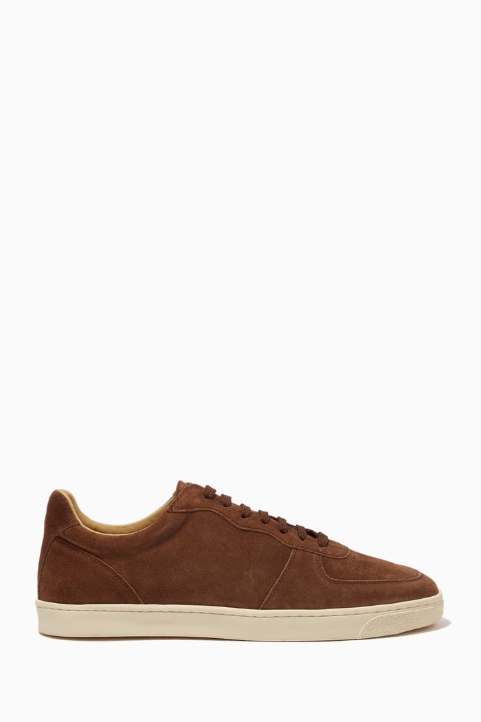 Sneakers in Suede, Neutral