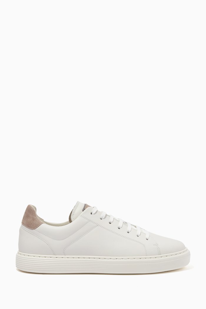 

Sneakers in Semi-polished Leather, White