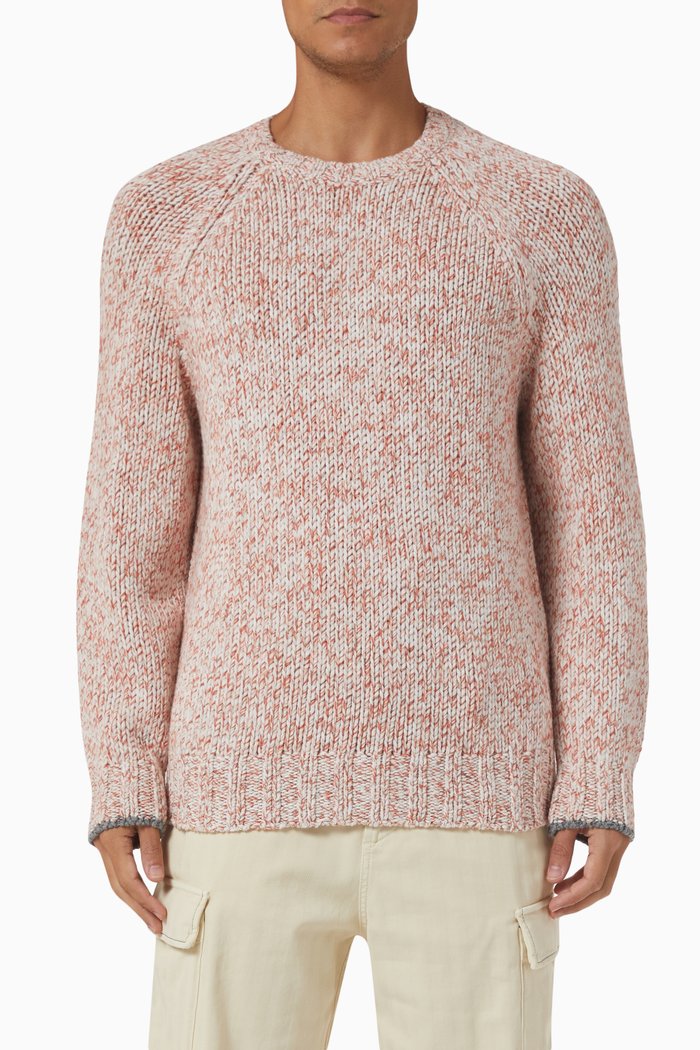 

Ribbed Sweater in Cashmere Wool Blend, Multicolour