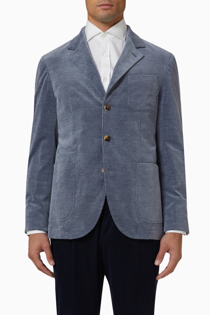 

Blazer in Corduroy, Blue
