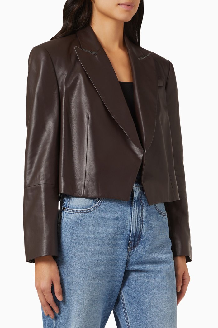 Leather Jacket, Brown