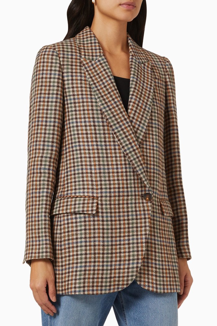 

Checkered Blazer, Neutral
