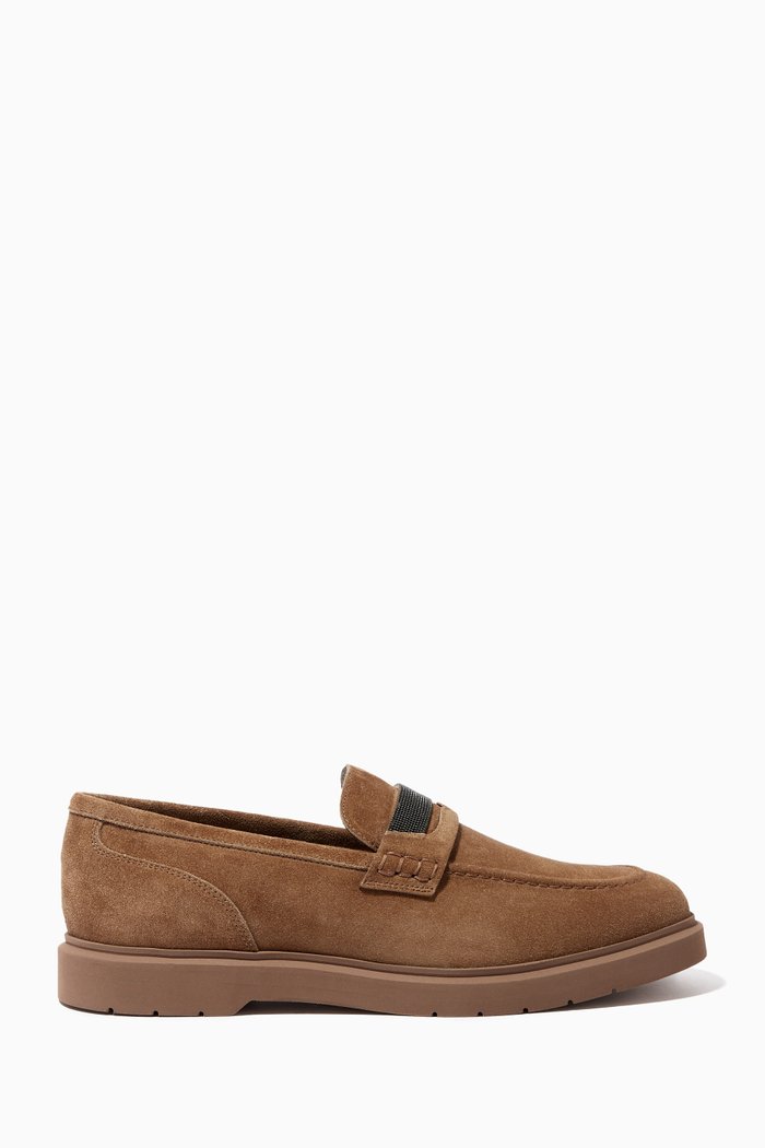 

Penny Loafers in Leather, Brown