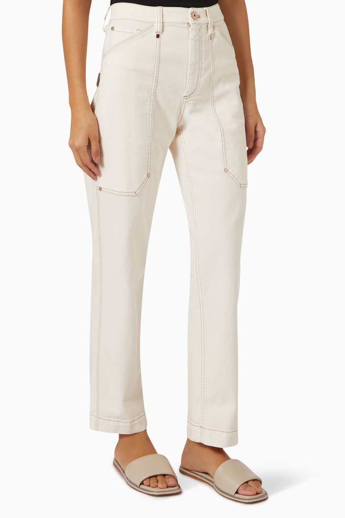 

Dyed Pants, White