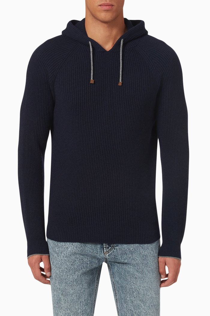 

Sweatshirt in Cashmere, Blue