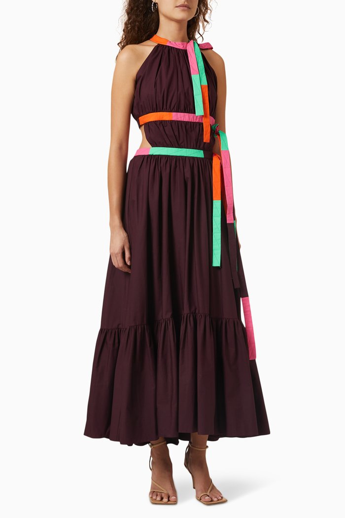 

Niesha Dress in Cotton, Purple