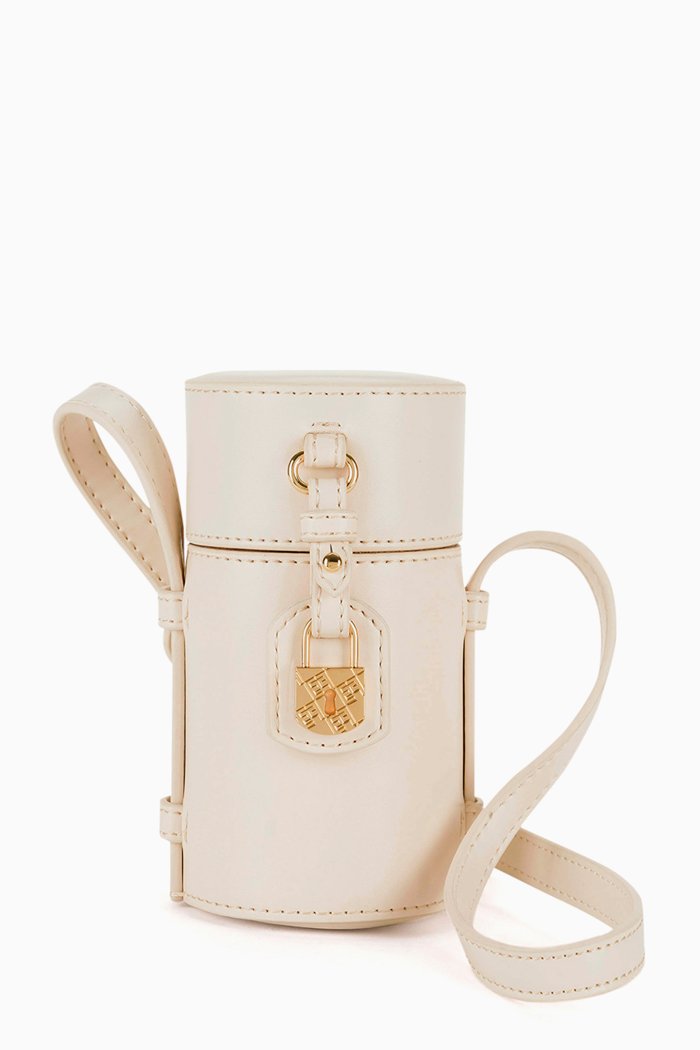 

Vanity Bag in Faux Leather, Neutral
