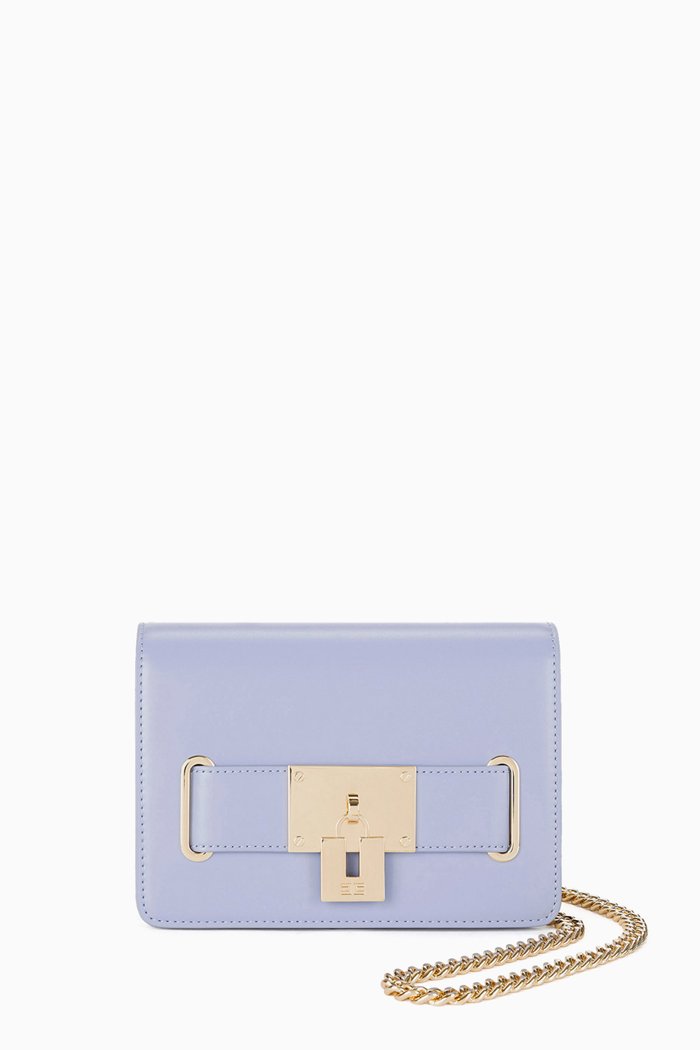 

Shoulder Bag in Faux Leather, Purple