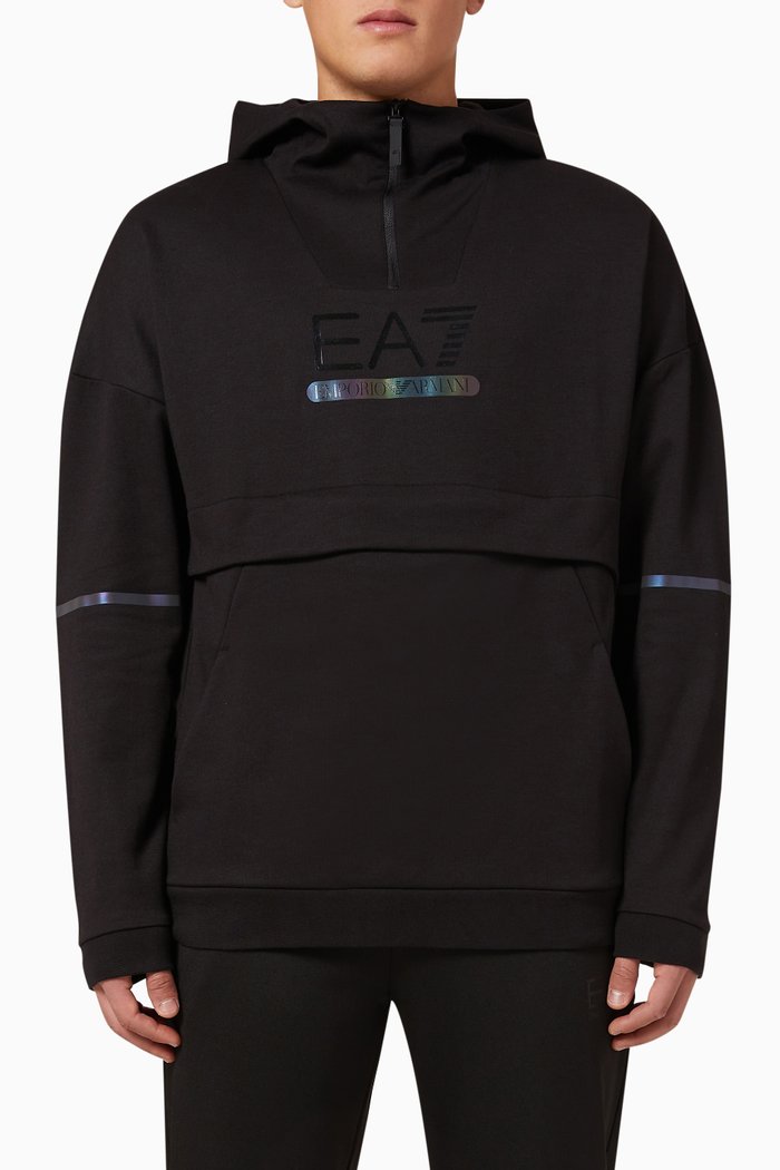 

Logo Hoodie in Jersey, Black