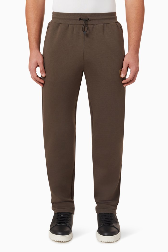 

Logo Track Pants in Cotton, Grey