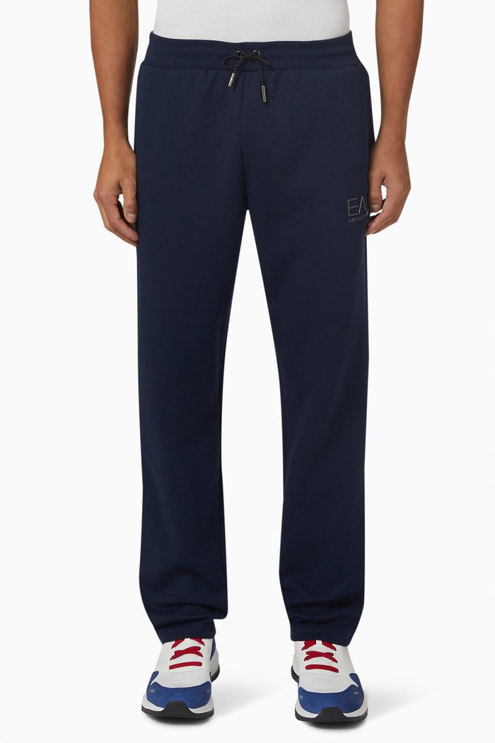 

Logo Sweatpants in Cotton Blend, Blue