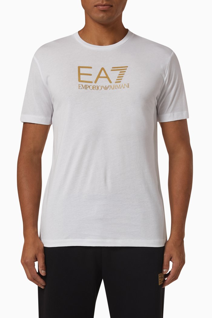 

Logo Print T-Shirt in Jersey, White