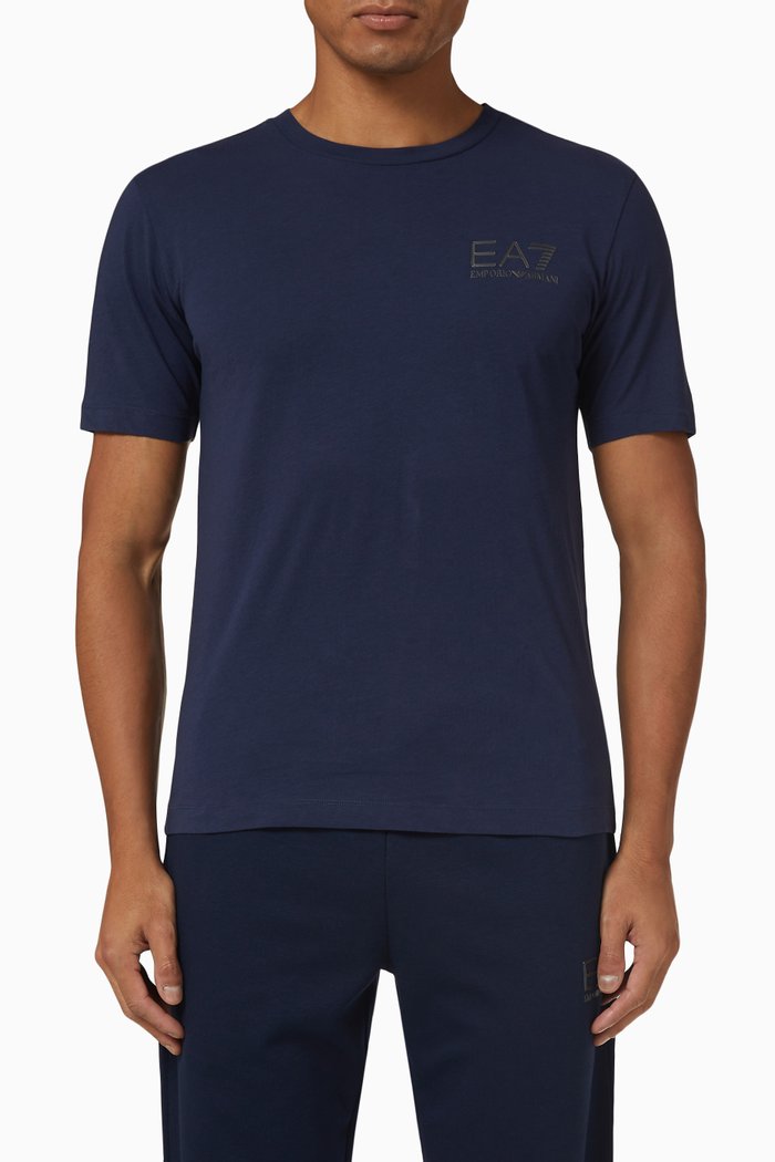 

Logo T-shirt in Cotton Jersey, Blue