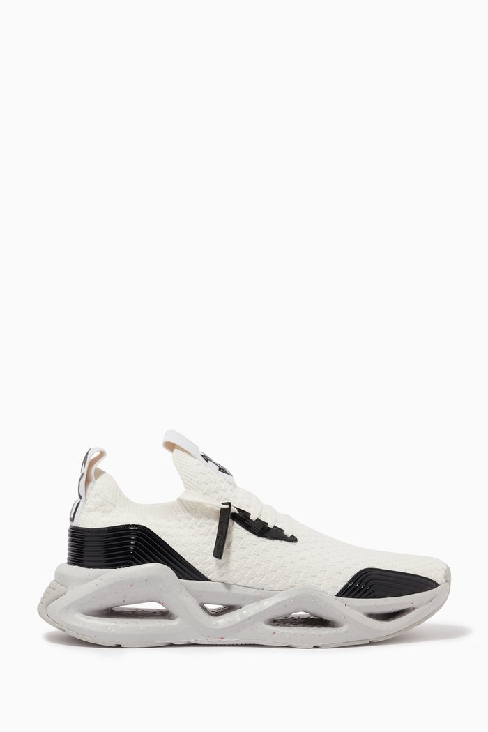 

EA7 Infinity Sneakers in Recycled Knit Mesh, White