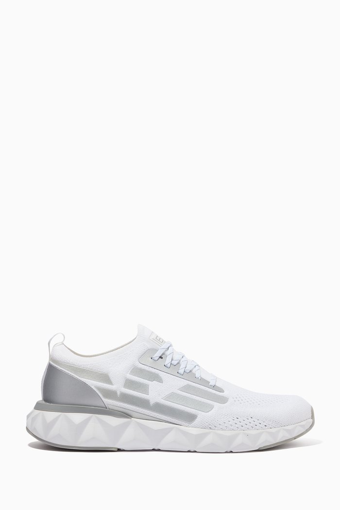 

EA7 Ultimate 2.0 Sneakers in Knit Textile, White