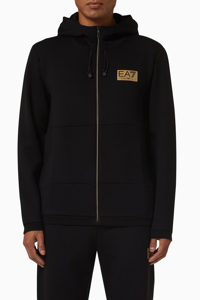

EA7 Hoodie in Modal Blend, Black
