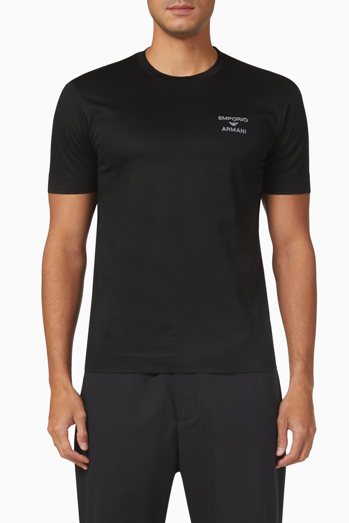 

Logo T-shirt in Cotton Jersey, Black