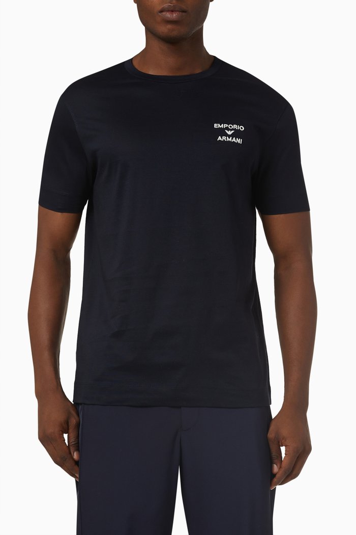 

Logo T-shirt in Cotton Jersey, Blue