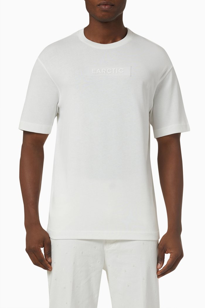 

EArctic Capsule Logo Print T-shirt in Cotton Jersey, White