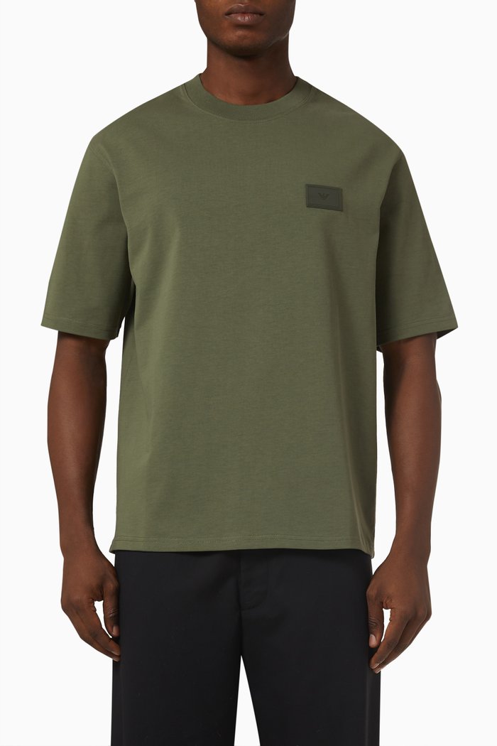 

Logo T-shirt in Cotton Jersey, Brown