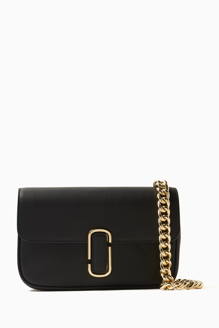 

The J Marc Shoulder Bag in Leather, Black