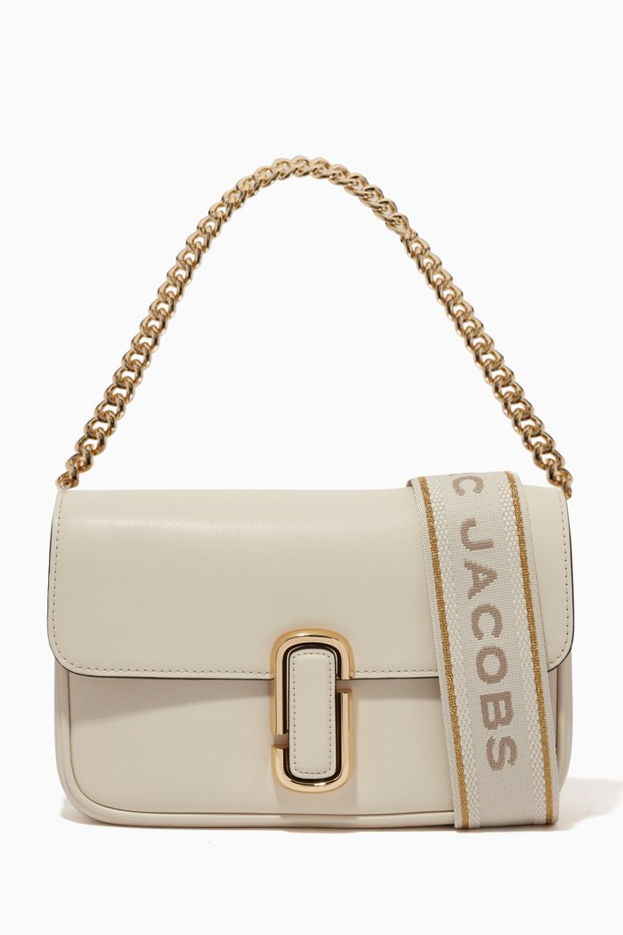 

The J Marc Shoulder Bag in Leather, White