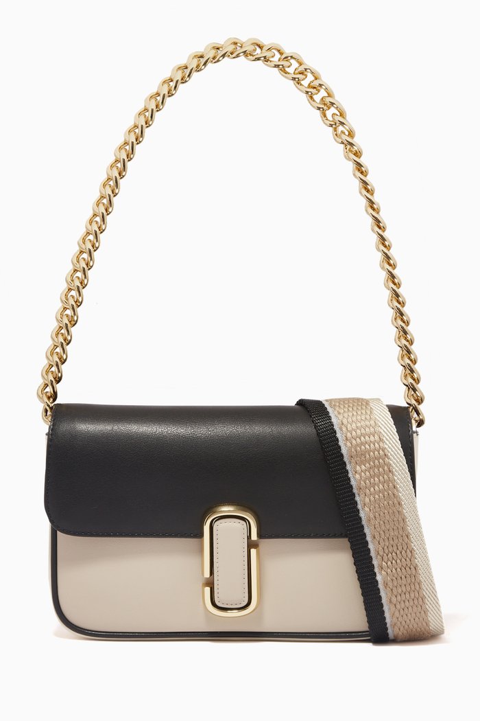 

The J Marc Shoulder Bag in Leather, Neutral