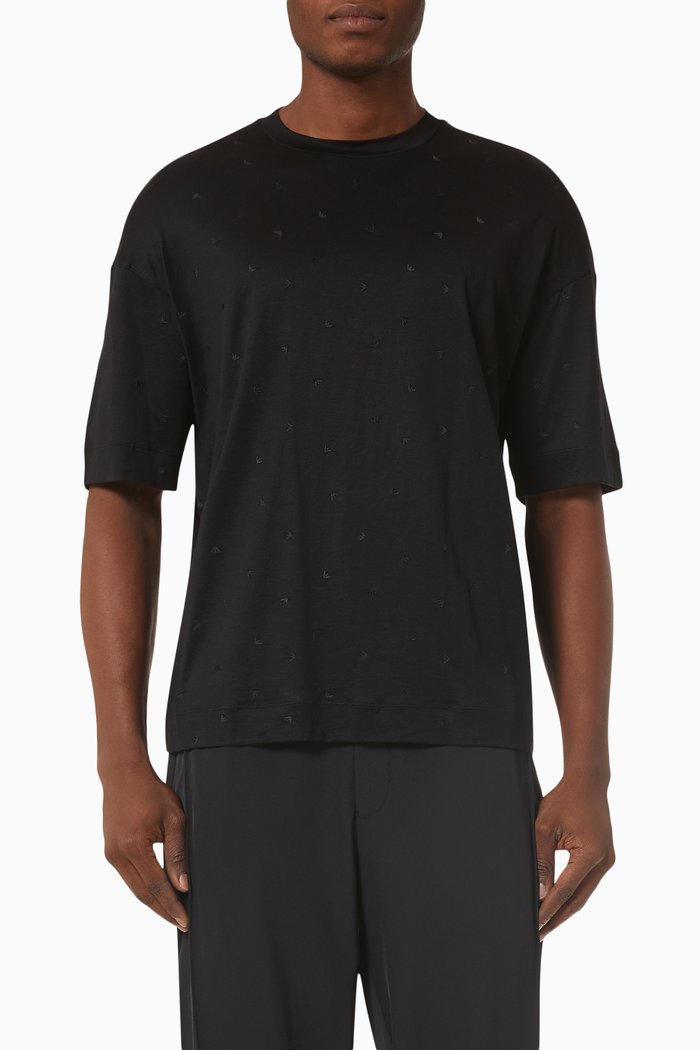 

Logo T-shirt in Cotton, Black