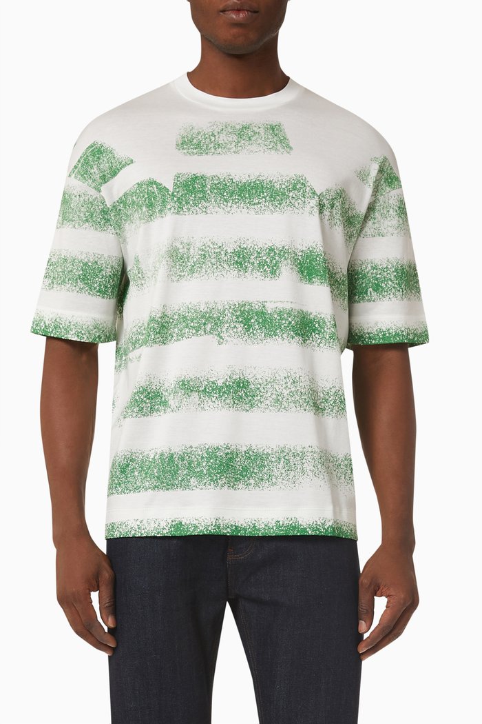 

EA Macro Eagle Logo T-shirt in Cotton & Lyocell, Neutral