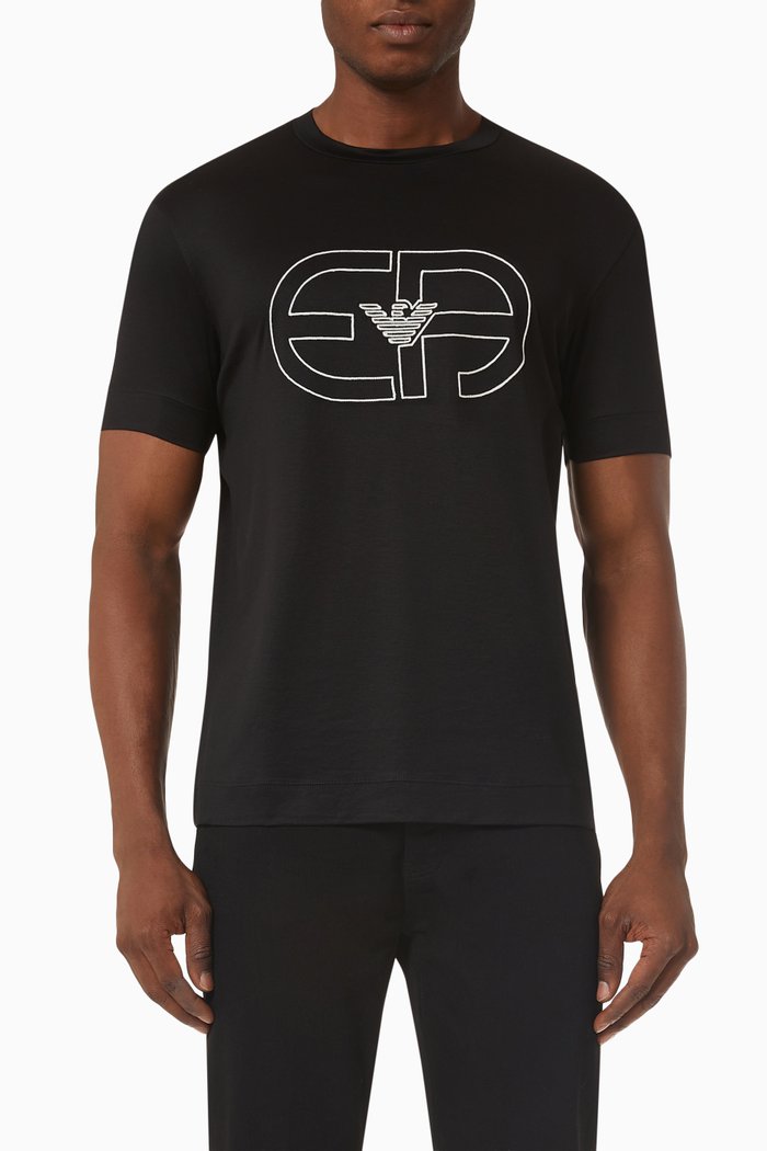 

Logo T-shirt in Cotton, Black