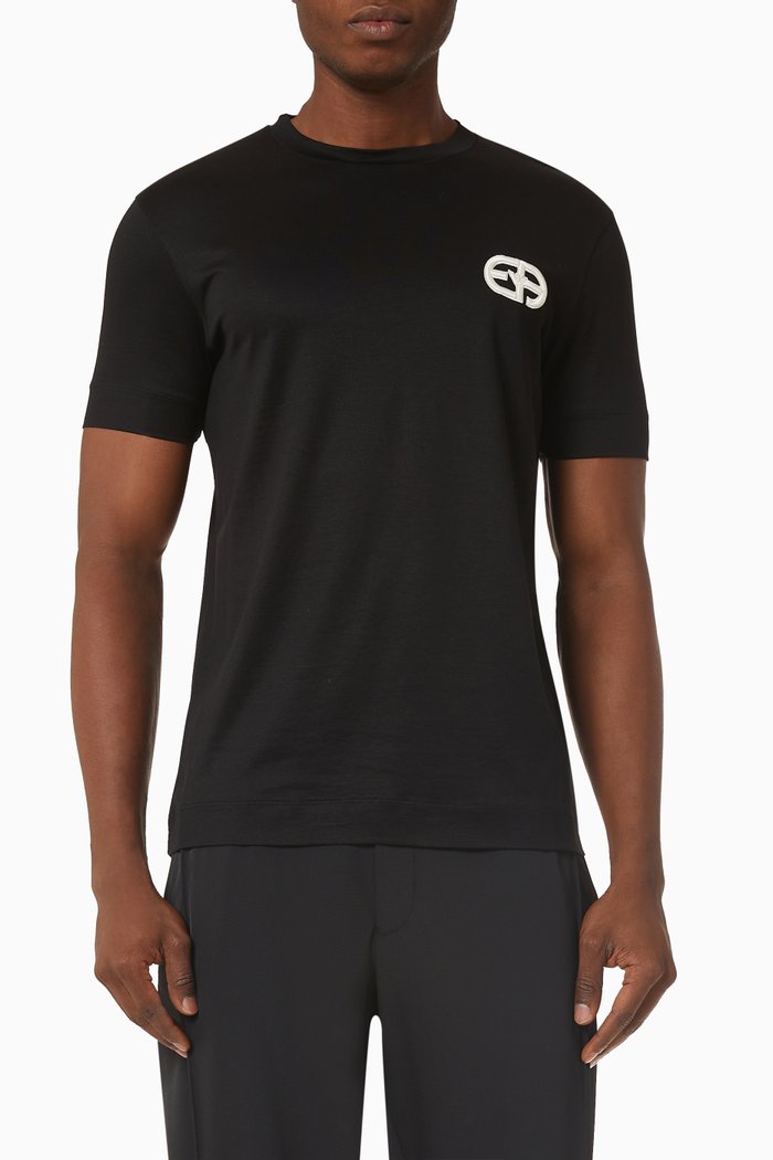 

Logo T-shirt in Cotton, Black